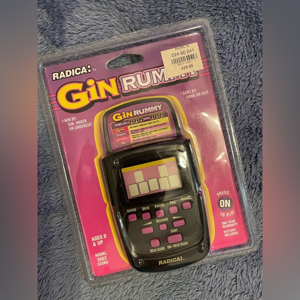 NIP Radica‎ Gin Rummy Handheld Game